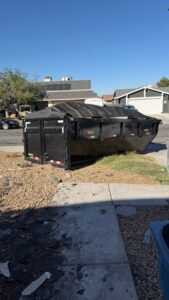 Construction debris during a junk removal job in Las Vega