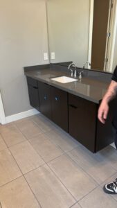 Bathroom vanity faucet installation in Las Vegas, NV