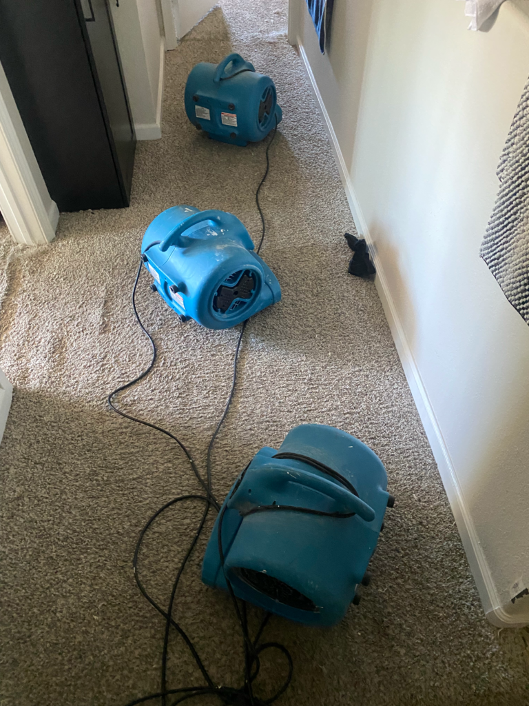 Water damage restoration and whole-home rebuild progress in Las Vegas