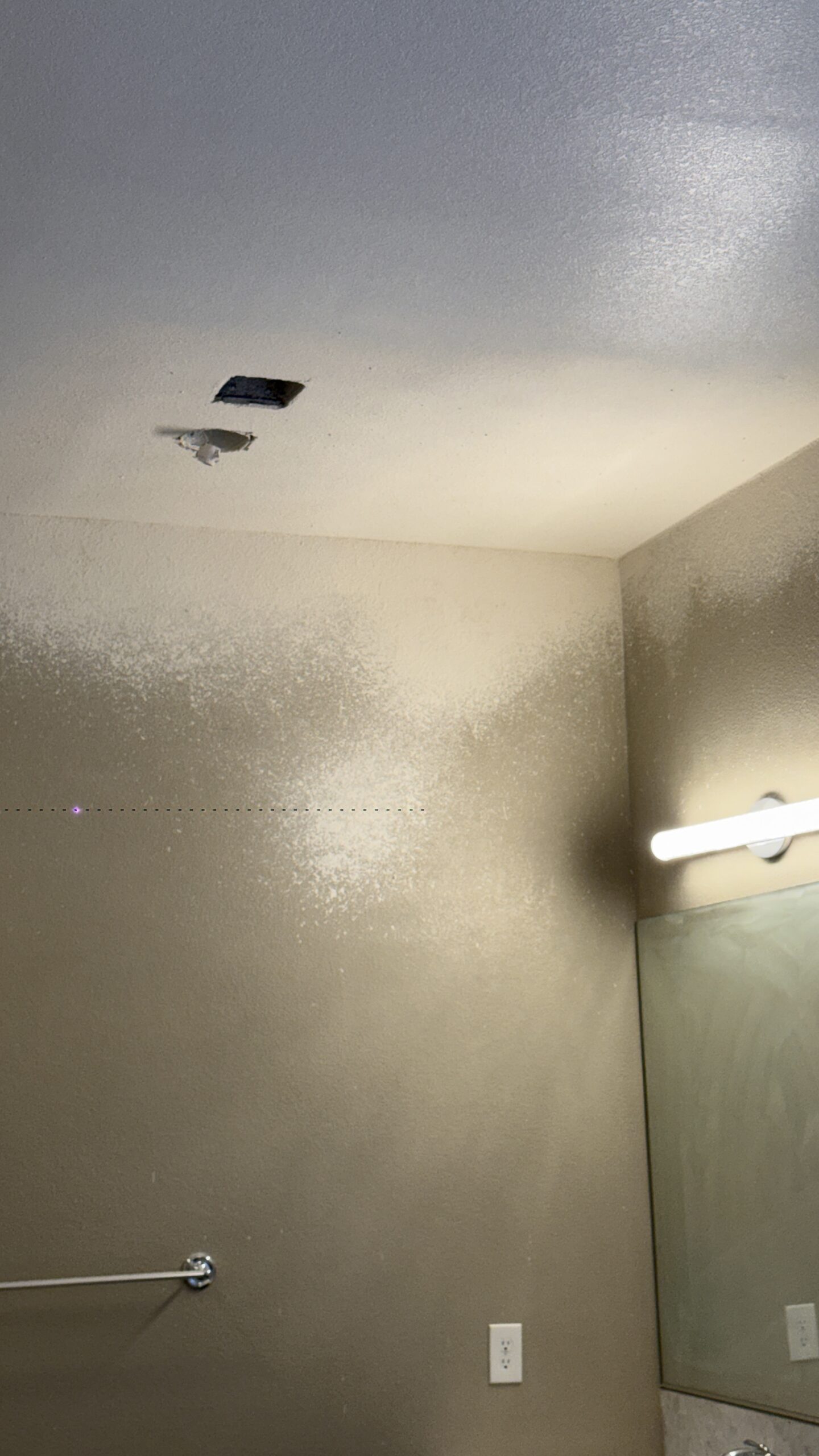 Bathroom ceiling painting and wall finishing in Las Vegas