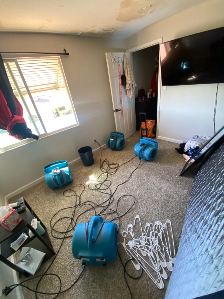 Residential water damage reconstruction progress in Las Vegas