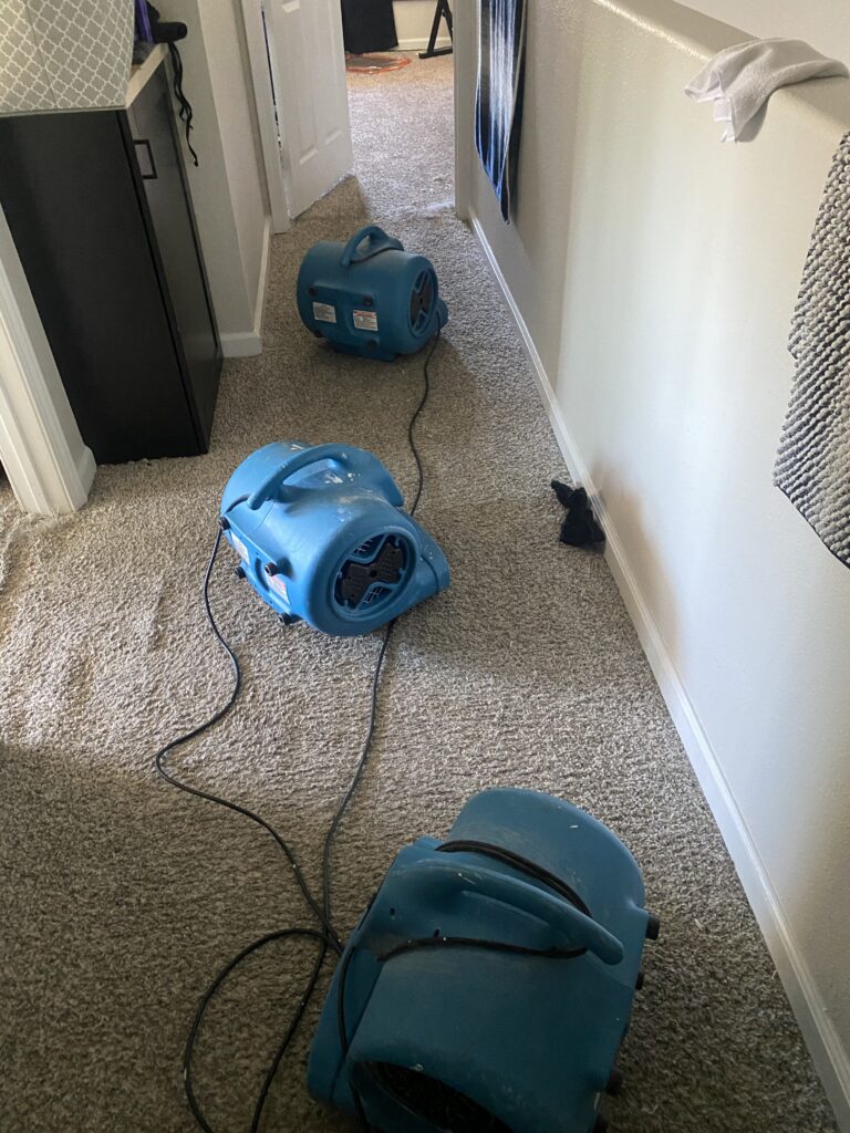 Water damage repair and residential rebuild progress in Las Vegas