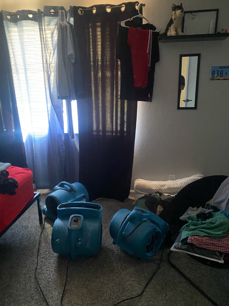 Residential restoration and rebuild progress after water damage in Las Vegas