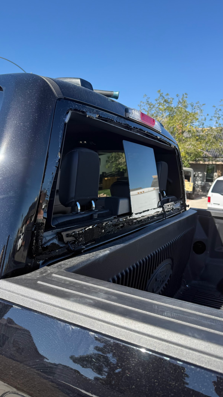 Work truck equipment during restoration during the Las Vegas home restoration project.