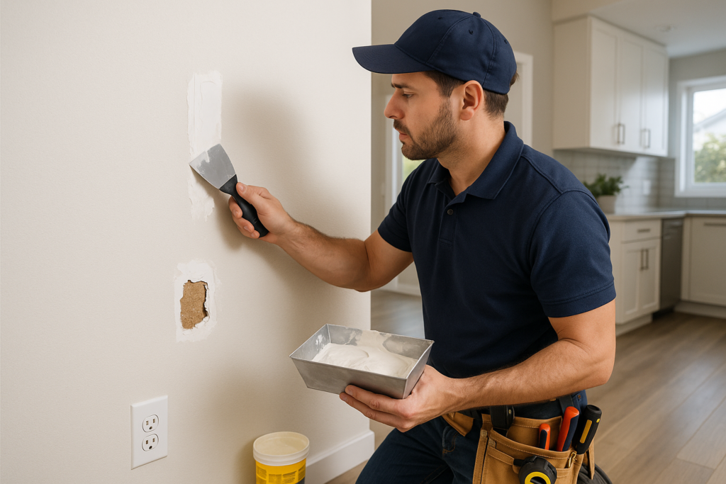 Drywall repair in a Summerlin home